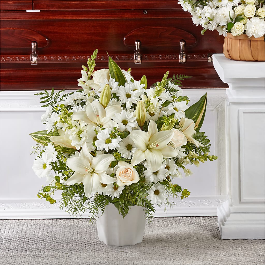 Thoughts of Tranquility Floor Basket – LESLIE'S FLOWERS & PARTY SUPPLIES, Howell NJ