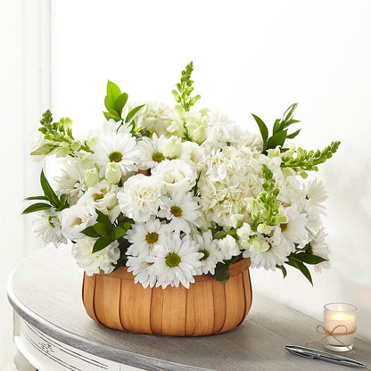 Pure Ivory Basket – LESLIE'S FLOWERS & PARTY SUPPLIES, Howell NJ