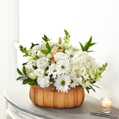 Pure Ivory Basket – LESLIE'S FLOWERS & PARTY SUPPLIES, Howell NJ