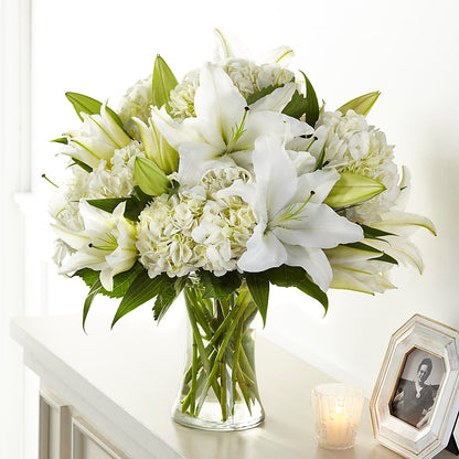 Compassionate Lily Bouquet – LESLIE'S FLOWERS & PARTY SUPPLIES, Howell NJ