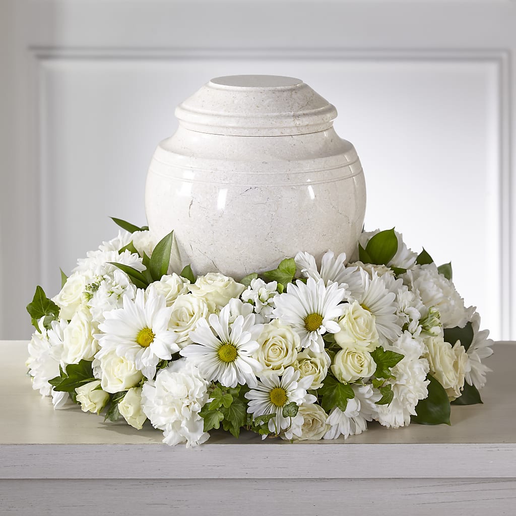 Ivory Gardens Cremation Adornment – LESLIE'S FLOWERS & PARTY SUPPLIES, Howell NJ