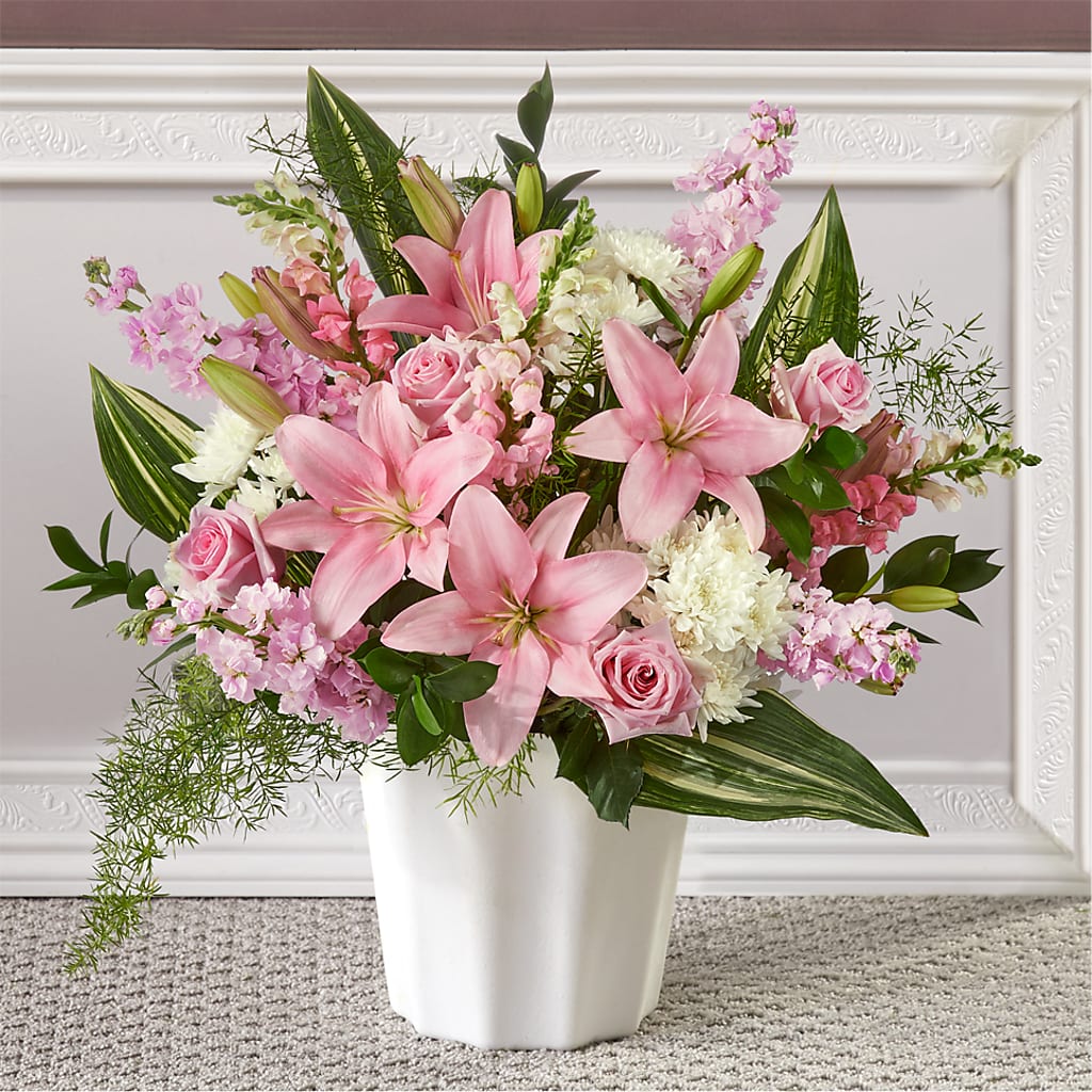 Simply Serene Floor Basket – LESLIE'S FLOWERS & PARTY SUPPLIES, Howell NJ