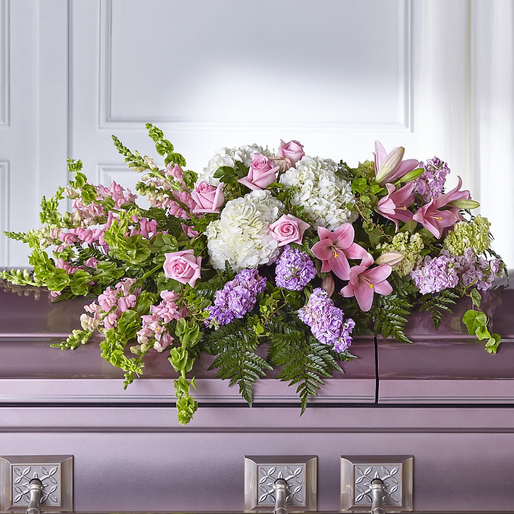 Life's Gratitude Casket Spray – LESLIE'S FLOWERS & PARTY SUPPLIES, Howell NJ