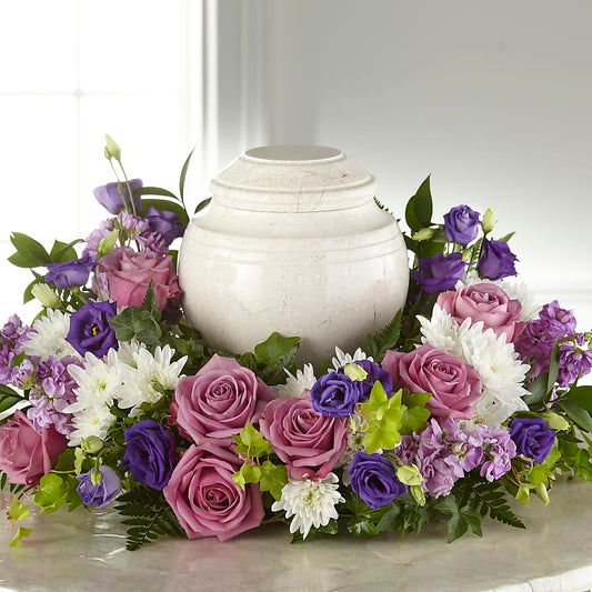 Blooming Sympathy Cremation Adornment – LESLIE'S FLOWERS & PARTY SUPPLIES, Howell NJ