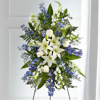 Faithful Friend Standing Spray – LESLIE'S FLOWERS & PARTY SUPPLIES, Howell NJ