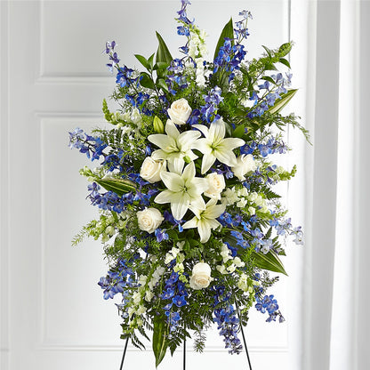 Faithful Friend Standing Spray – LESLIE'S FLOWERS & PARTY SUPPLIES, Howell NJ