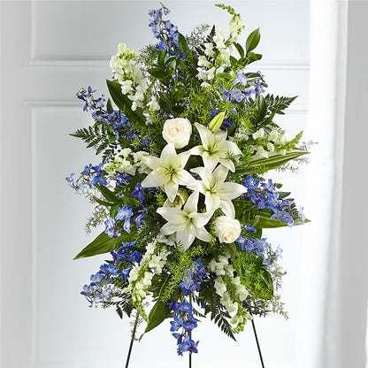 Faithful Friend Standing Spray – LESLIE'S FLOWERS & PARTY SUPPLIES, Howell NJ