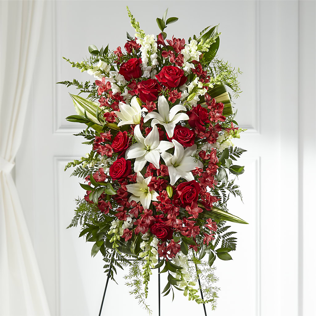 Everlasting Memory Standing Spray – LESLIE'S FLOWERS & PARTY SUPPLIES, Howell NJ