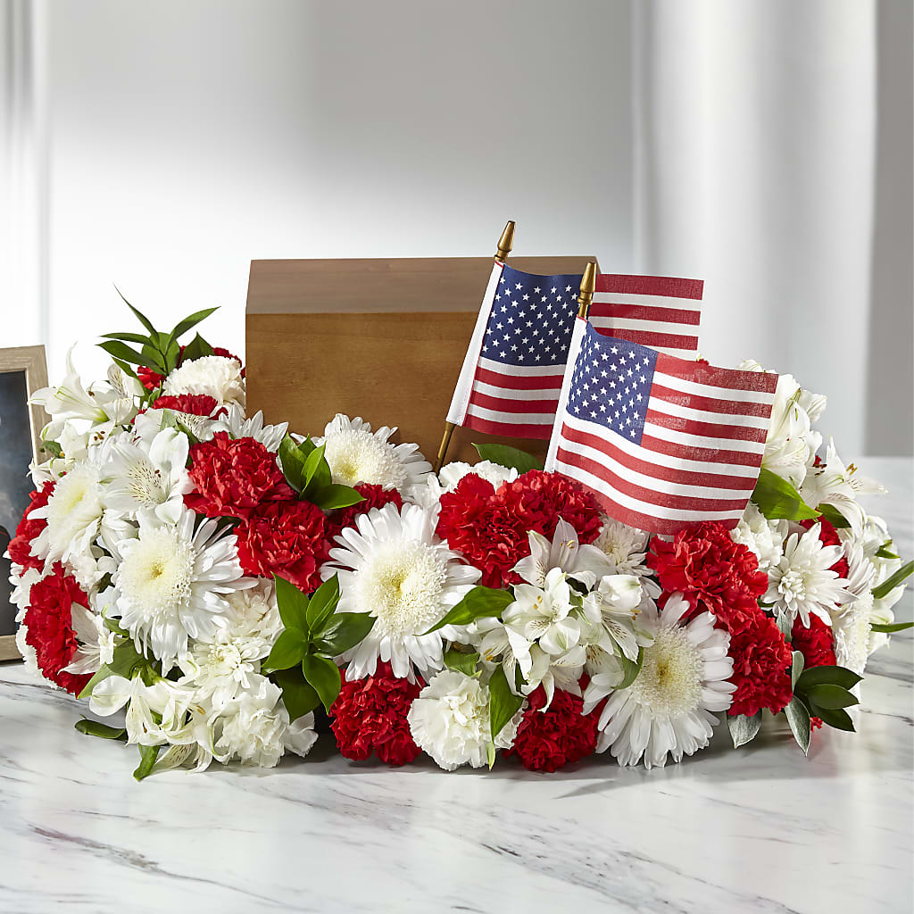Spirit of Patriotism Cremation Adornment – LESLIE'S FLOWERS & PARTY SUPPLIES, Howell NJ