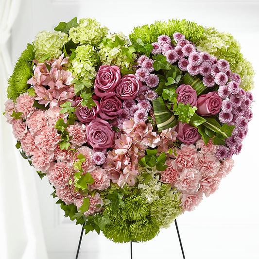 Heartwarming Standing Heart – LESLIE'S FLOWERS & PARTY SUPPLIES, Howell NJ