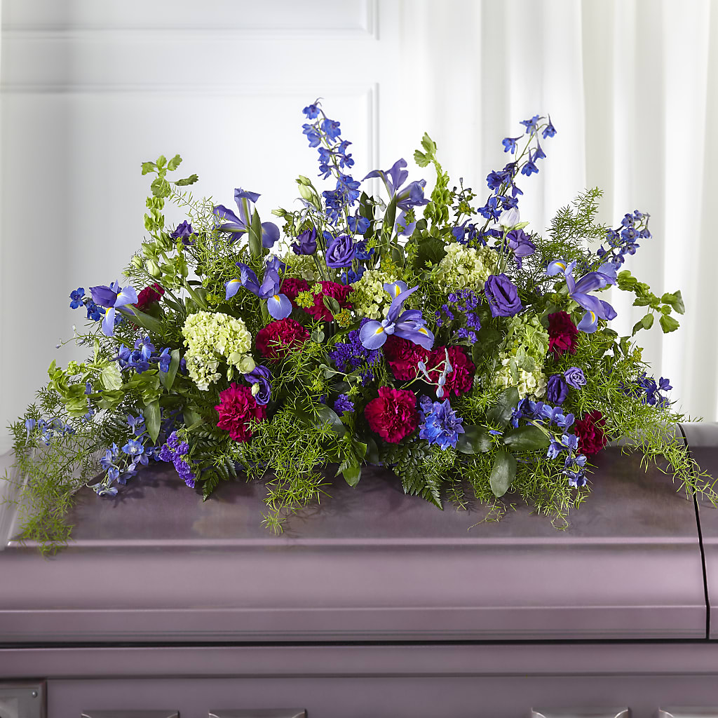 Always Treasured Casket Spray – LESLIE'S FLOWERS & PARTY SUPPLIES, Howell NJ