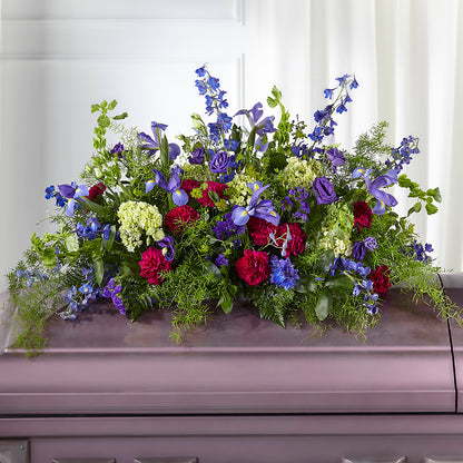 Always Treasured Casket Spray – LESLIE'S FLOWERS & PARTY SUPPLIES, Howell NJ