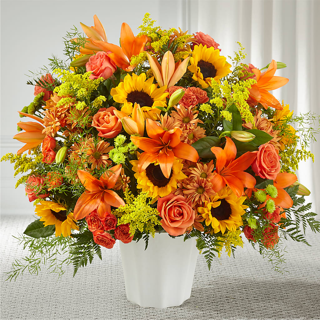 Harvest Thoughts Floor Basket – LESLIE'S FLOWERS & PARTY SUPPLIES, Howell NJ