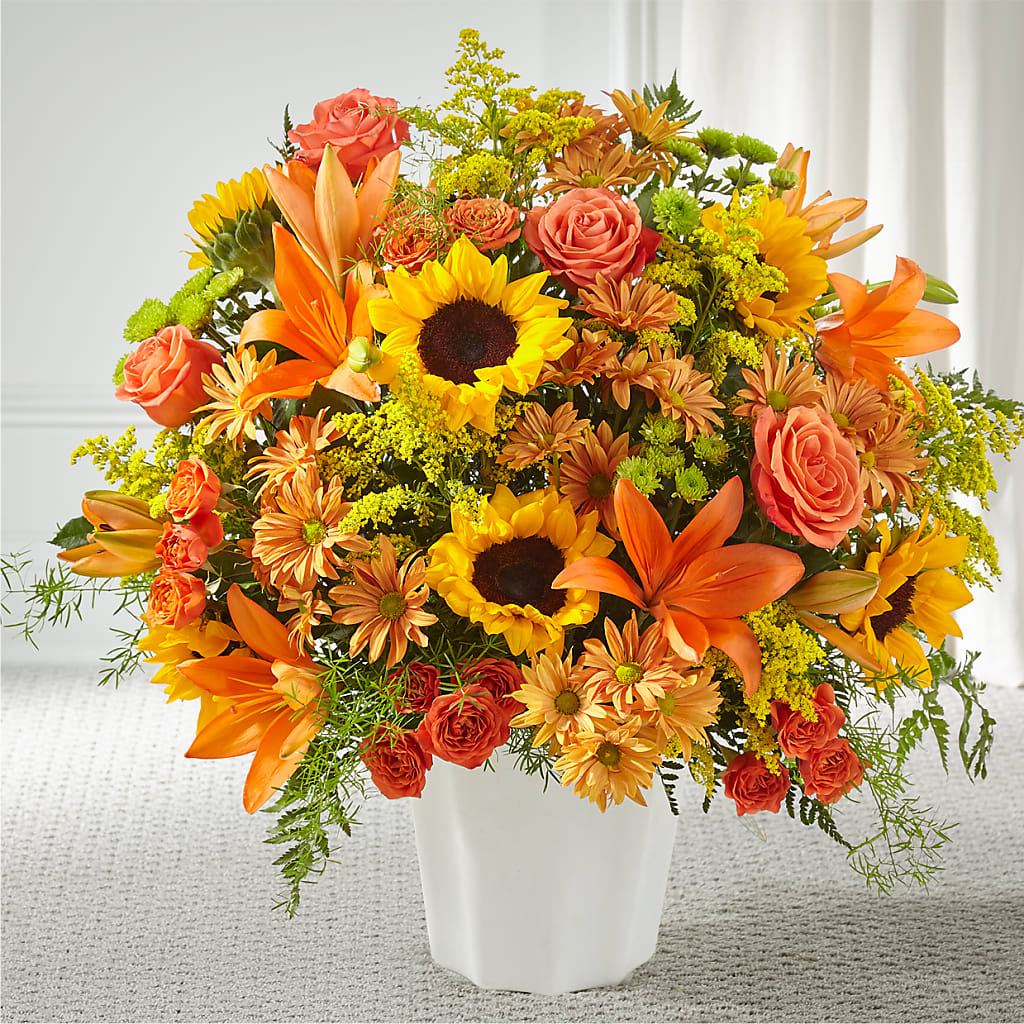 Harvest Thoughts Floor Basket – LESLIE'S FLOWERS & PARTY SUPPLIES, Howell NJ