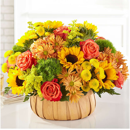 Harvest Sunflower Basket – LESLIE'S FLOWERS & PARTY SUPPLIES, Howell NJ
