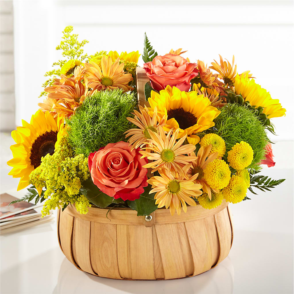 Harvest Sunflower Basket – LESLIE'S FLOWERS & PARTY SUPPLIES, Howell NJ