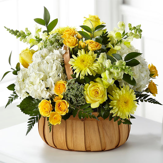 Rustic Remembrance Basket – LESLIE'S FLOWERS & PARTY SUPPLIES, Howell NJ