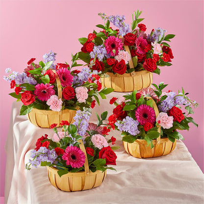 Pink Picnic Basket – LESLIE'S FLOWERS & PARTY SUPPLIES, Howell NJ