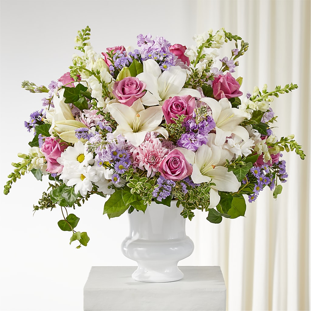 Remarkable Life Urn Arrangement – LESLIE'S FLOWERS & PARTY SUPPLIES, Howell NJ