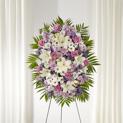 Surrounded by Love Standing Spray – LESLIE'S FLOWERS & PARTY SUPPLIES, Howell NJ