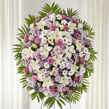 Surrounded by Love Standing Spray – LESLIE'S FLOWERS & PARTY SUPPLIES, Howell NJ