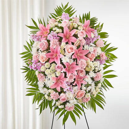 Offering Solace Standing Spray – LESLIE'S FLOWERS & PARTY SUPPLIES, Howell NJ