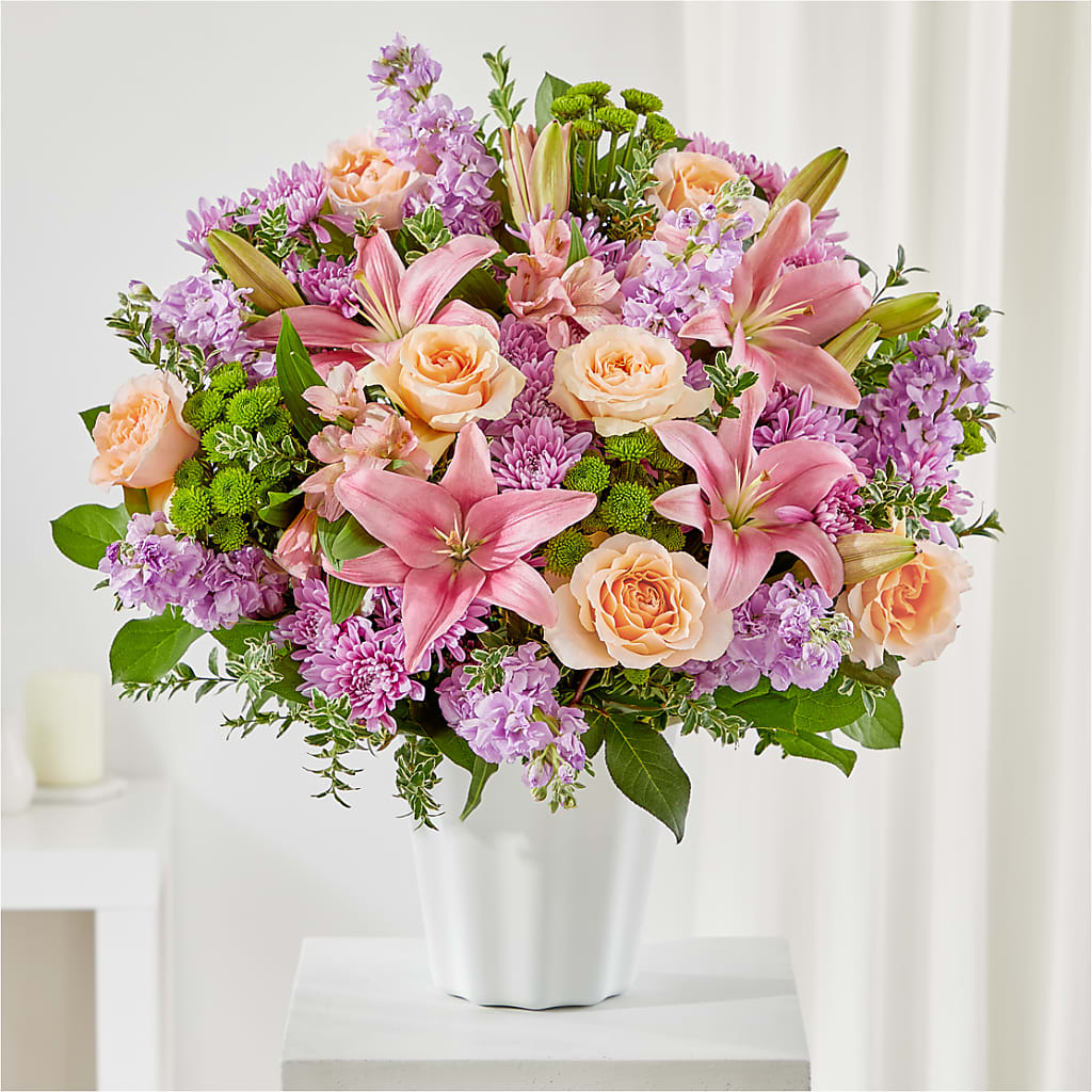 Supportive Embrace Tabletop Basket – LESLIE'S FLOWERS & PARTY SUPPLIES, Howell NJ
