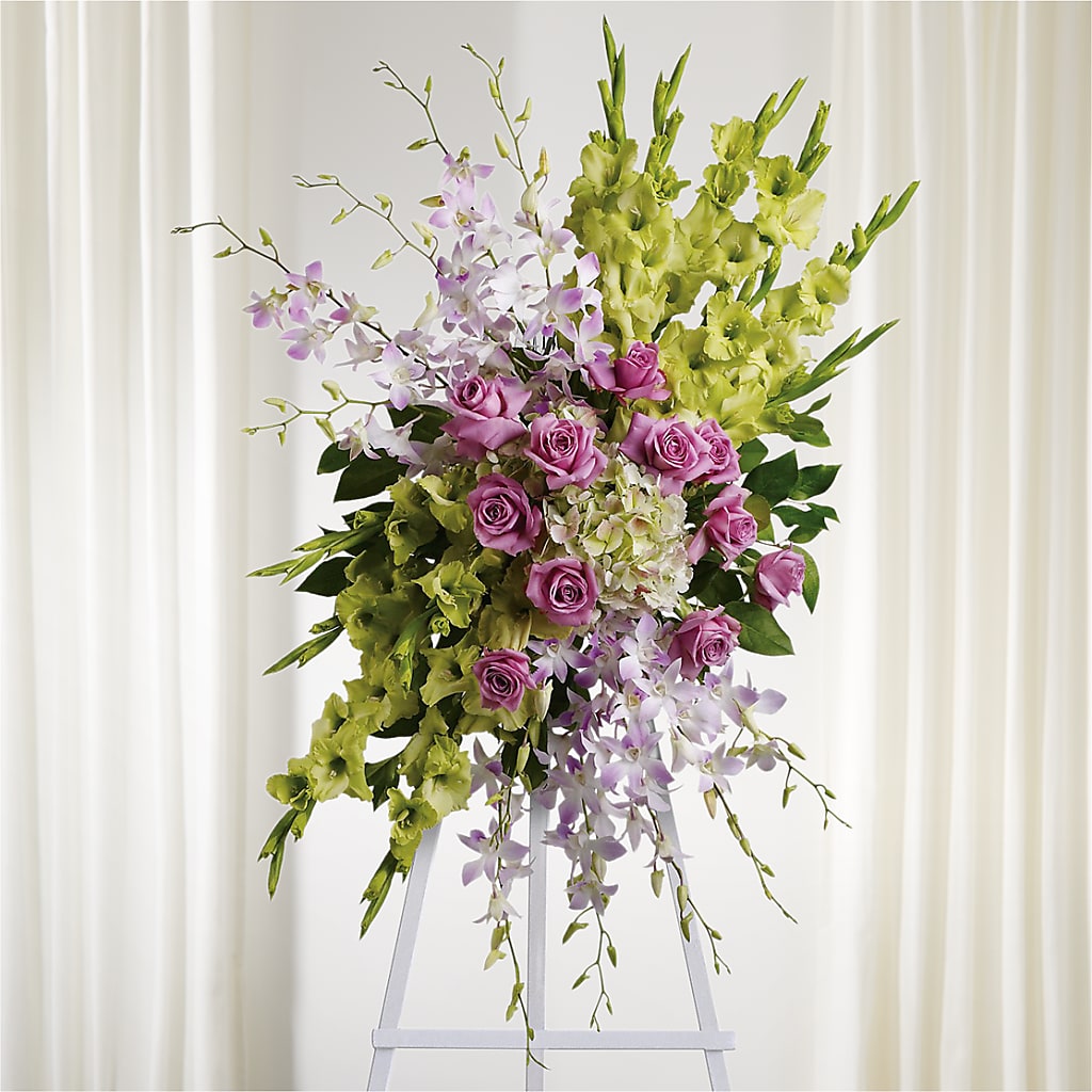 Lasting Legacy Standing Spray – LESLIE'S FLOWERS & PARTY SUPPLIES, Howell NJ
