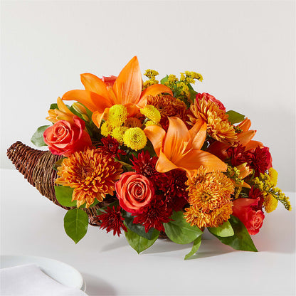 Bouquet of Blessings Cornucopia – LESLIE'S FLOWERS & PARTY SUPPLIES, Howell NJ