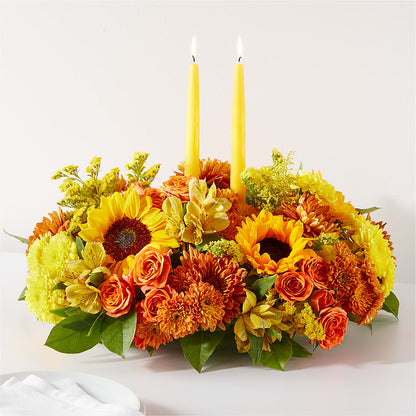 Autumn Harmony Centerpiece – LESLIE'S FLOWERS & PARTY SUPPLIES, Howell NJ