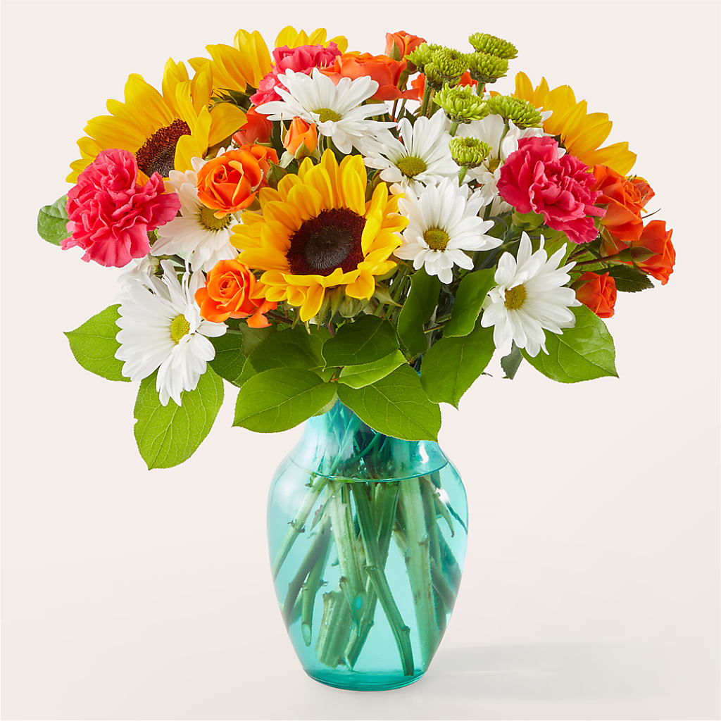 Sun-drenched Blooms Bouquet – LESLIE'S FLOWERS & PARTY SUPPLIES, Howell NJ