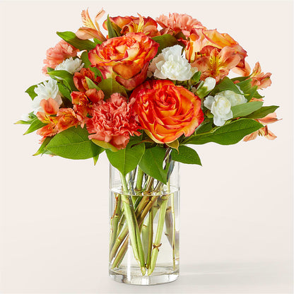 Apricot Glow Bouquet – LESLIE'S FLOWERS & PARTY SUPPLIES, Howell NJ