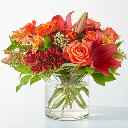 Crimson Leaves Bouquet – LESLIE'S FLOWERS & PARTY SUPPLIES, Howell NJ