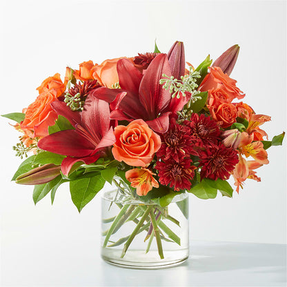 Crimson Leaves Bouquet – LESLIE'S FLOWERS & PARTY SUPPLIES, Howell NJ