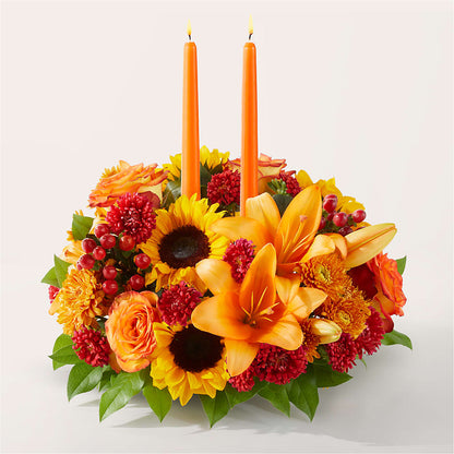 Grateful Centerpiece – LESLIE'S FLOWERS & PARTY SUPPLIES, Howell NJ