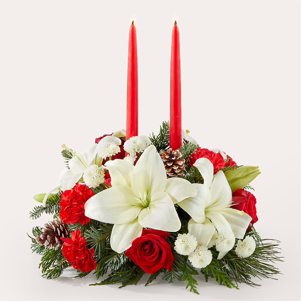Seasonal Festivities Centerpiece – LESLIE'S FLOWERS & PARTY SUPPLIES, Howell NJ