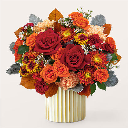 Merlot Bouquet with Ivory Vase – LESLIE'S FLOWERS & PARTY SUPPLIES, Howell NJ