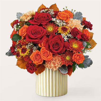 Merlot Bouquet with Ivory Vase – LESLIE'S FLOWERS & PARTY SUPPLIES, Howell NJ