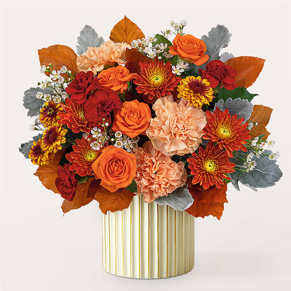 Merlot Bouquet with Ivory Vase – LESLIE'S FLOWERS & PARTY SUPPLIES, Howell NJ