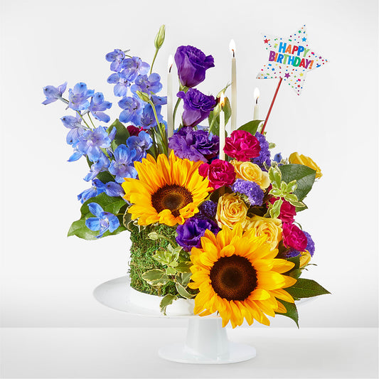 Star of the Day Floral Cake – LESLIE'S FLOWERS & PARTY SUPPLIES, Howell NJ