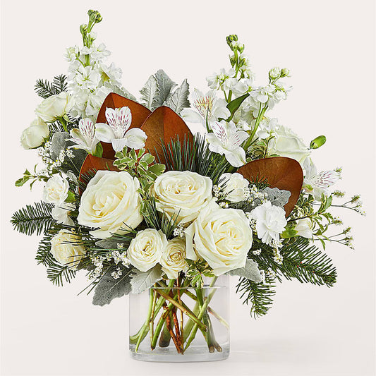 Fresh Snowfall Bouquet – LESLIE'S FLOWERS & PARTY SUPPLIES, Howell NJ