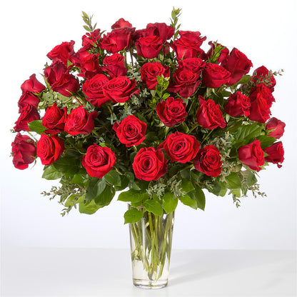 Forever Yours Fifty Stem Red Rose Bouquet – LESLIE'S FLOWERS & PARTY SUPPLIES, Howell NJ